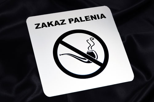 Tabliczka grawerowana laserem ZAKAZ PALENIA