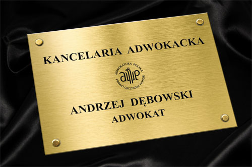 Szyld Kancelaria Adwokacka - Obrazek 2