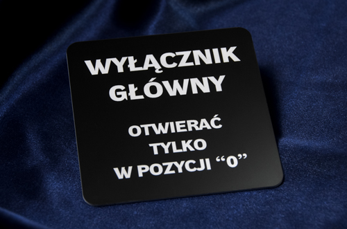 Tabliczka grawerowana WYCZNIK GWNY