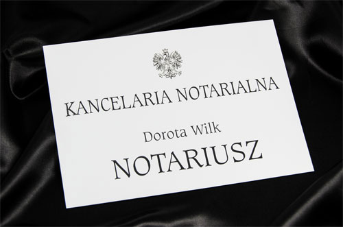 Szyld Kancelaria Notarialna Notariusz - Obrazek 2