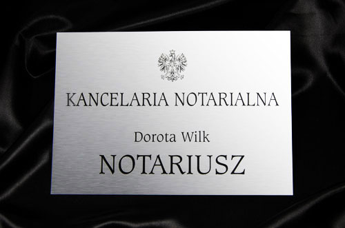 Szyld Kancelaria Notarialna Notariusz - Obrazek 3