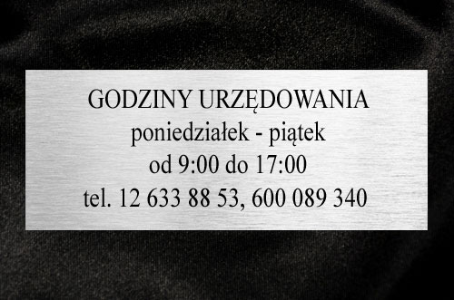 Tablica Kancelaria Notarialna godziny urzdowania - Obrazek 2