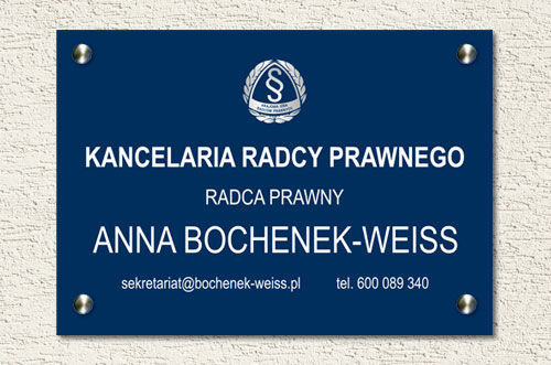 Szyld Kancelaria Radcy Prawnego - Obrazek 2