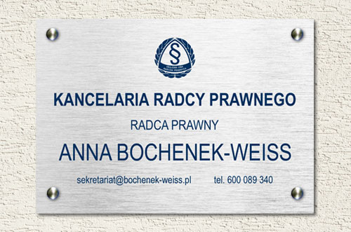 Szyld Kancelaria Radcy Prawnego - Obrazek 4